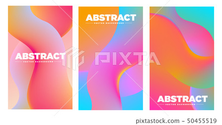 Cover Design Template. Abstract gradients waves BG 50455519