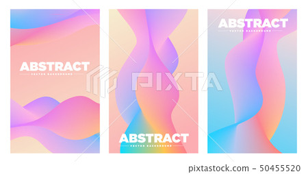 Cover Design Template. Abstract gradients waves BG 50455520