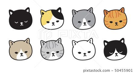 Cute Cat Icon.- Vector Graphic by Hoeda80 · Creative Fabrica