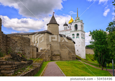 The Pskov Kremlin with Trinity Church, Russia 50456496