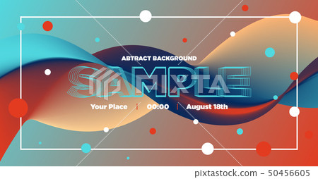 Cover Design Template. Abstract gradients wave BG 50456605