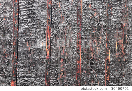 Texture of burnt wooden boards Texture of burnt wooden boards 50460701
