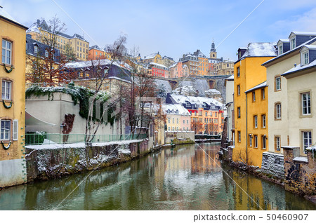 Luxembourg city in winter Luxembourg city in winter 50460907