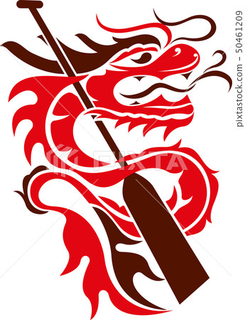 Dragon boat festival icon logo design illustration 50461209