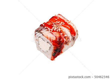 traditional fresh japanese sushi isolated 50462346