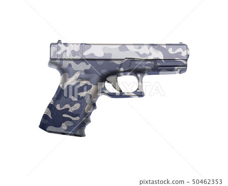 Glock automatic 9mm handgun pistol isolated 50462353
