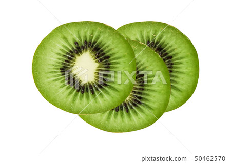 slices of juicy kiwi isolated on white slices of juicy kiwi isolated on white 50462570