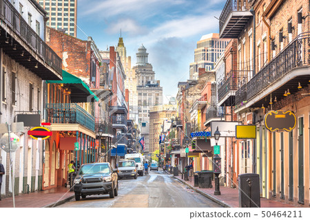 Bourbon Street, New Orleans, Louisiana, USA 50464211