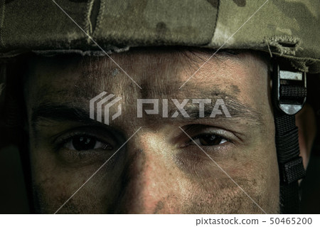 Portrait of young male soldier Portrait of young male soldier 50465200