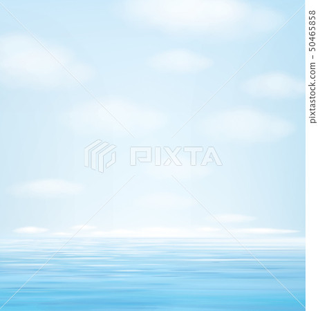 Vector blue seascape background. Vector blue seascape background. 50465858