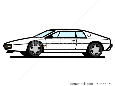 British sports car white car illustration British sports car white car illustration 50466860