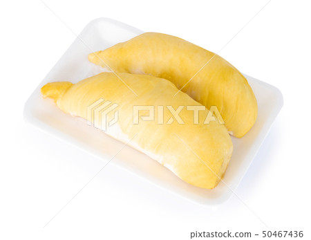 Ripe durian fruit isolaled on white background 50467436