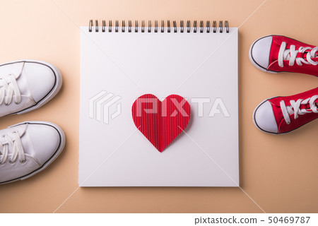 Fathers day greeting card concept. Flat lay. 50469787