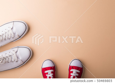 Fathers day greeting card concept. Flat lay. Copy space. 50469803