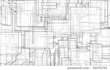 Vector abstract boxes background 50470745