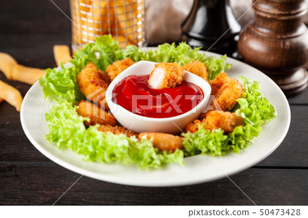 Crispy chicken nuggets Crispy chicken nuggets 50473428