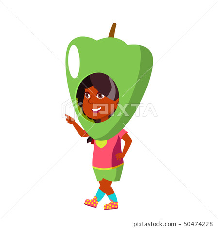 Indian Child Girl Cartoon Isolated Vector Illustration Indian Child Girl Cartoon Isolated Vector Illustration 50474228