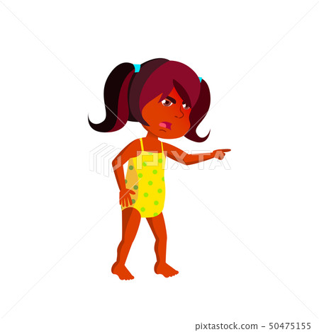 Indian Child Girl Cartoon Isolated Vector Illustration Indian Child Girl Cartoon Isolated Vector Illustration 50475155