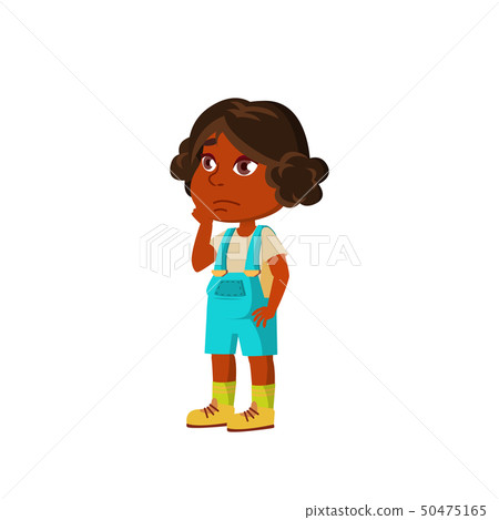 Indian Child Girl Cartoon Isolated Vector Illustration Indian Child Girl Cartoon Isolated Vector Illustration 50475165