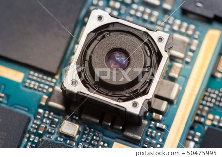 Cell phone camera module with other parts of device, service and repair concept 50475995