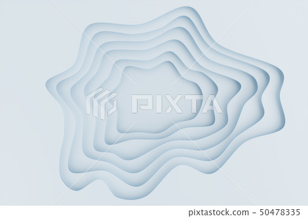 Abstract white paper cut background, paper cut template. 3D white relief effect for your design Abstract white paper cut background, paper cut template. 3D white relief effect for your design 50478335
