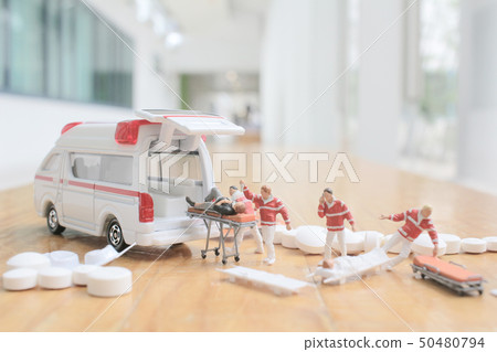the mini figure of first aid at ambulance the mini figure of first aid at ambulance 50480794