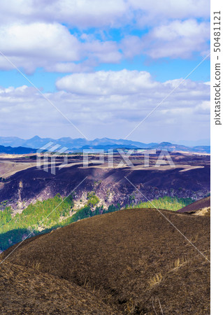 Scenery after burning of Daikanbo [Aso City, Kumamoto Prefecture] 50481121