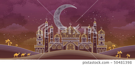 Eid mubarak calligraphy 50481398