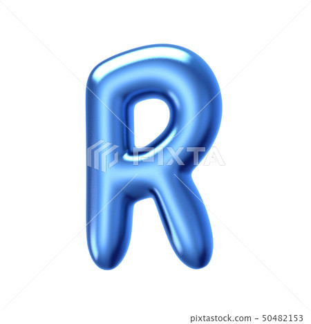 Blue jelly liquid alphabet R Blue jelly liquid alphabet R 50482153