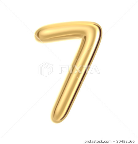 Golden foil number 7 Golden foil number 7 50482166
