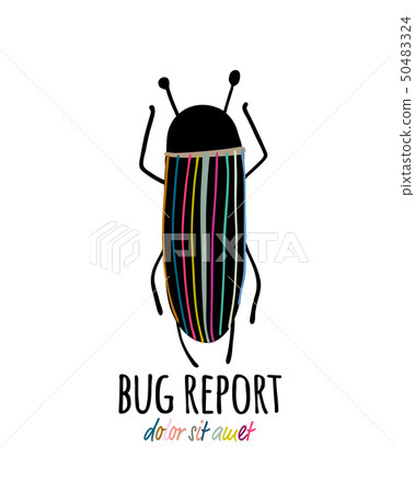 Funny beetle icon for your design Funny beetle icon for your design 50483324