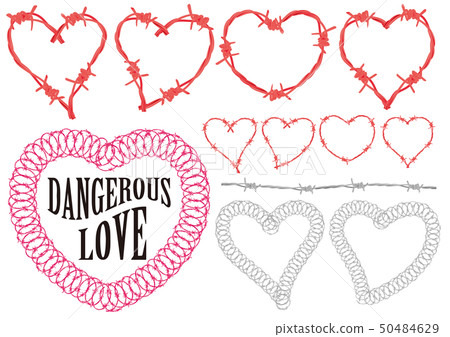 Vector illustration design ai eps frame barbed wire wire danger 50484629