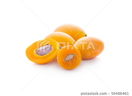 sweet Marian plum thai fruit isolated on white sweet Marian plum thai fruit isolated on white 50486461