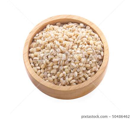pearls barley grain seed on background top-view pearls barley grain seed on background top-view 50486462