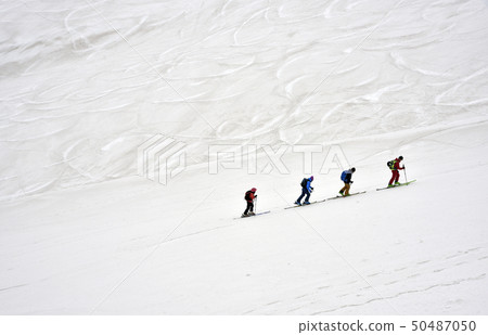 Backcountry skiing: hike up to the summit of Tateyama Backcountry skiing: hike up to the summit of Tateyama 50487050