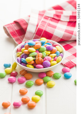 Colorful chocolate candy pills. Colorful chocolate candy pills. 50491144