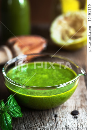 Basil with Lemon Dressing Basil with Lemon Dressing 50491529