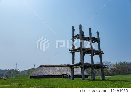 Aomori Sannai Maruyama ruins large tower restored 50491683