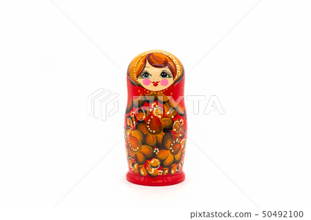 Matryoshka Dolls isolated on a white background. 50492100