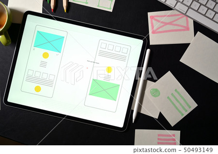 UI website creative designer workspace with 50493149