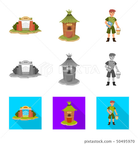 Isolated object of nature and fun icon. Set of nature and entertainment stock vector illustration Isolated object of nature and fun icon. Set of nature and entertainment stock vector illustration 50495970