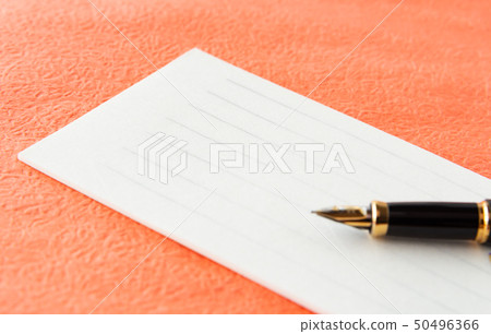 One-stroke writing letter Letter written letter Note paper Thank you letter Letter paper 50496366