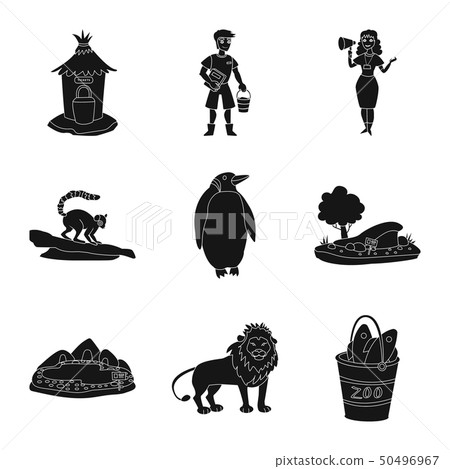 Vector design of fauna and entertainment symbol. Collection of fauna and park vector icon for stock. 50496967