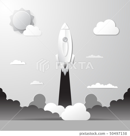 Rocket Startup Business Design Concept - Stock Illustration [50497138 ...