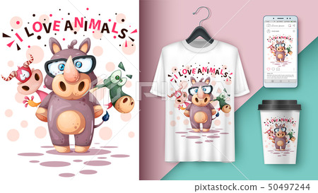 Crazy dog - mockup for your idea Crazy dog - mockup for your idea 50497244