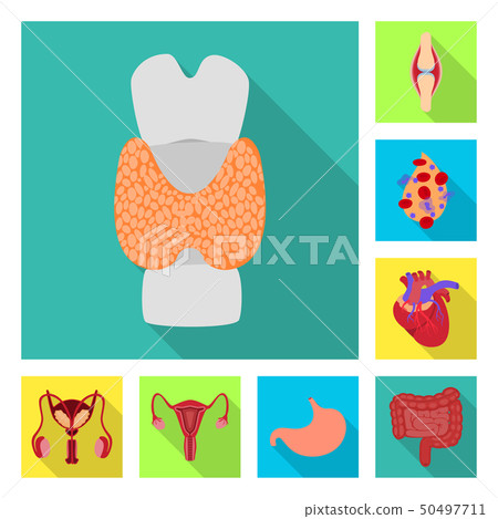 Vector illustration of human and health logo. Collection of human and scientific stock vector 50497711