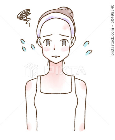 水彩女人圖皮膚護理 50498540