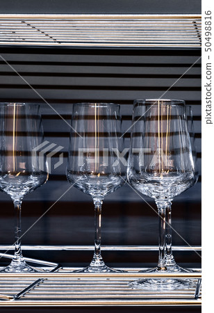 Brandy glasses and wineglasses. Brandy glasses and wineglasses. 50498816