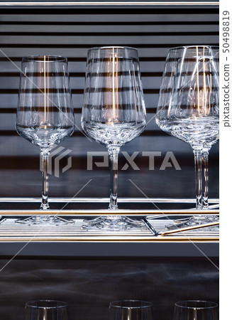 Brandy glasses and wineglasses. Brandy glasses and wineglasses. 50498819