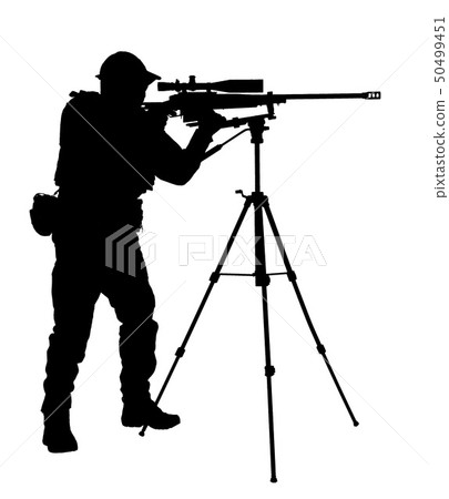 Police SWAT sniper aiming with rifle studio shoot Police SWAT sniper aiming with rifle studio shoot 50499451